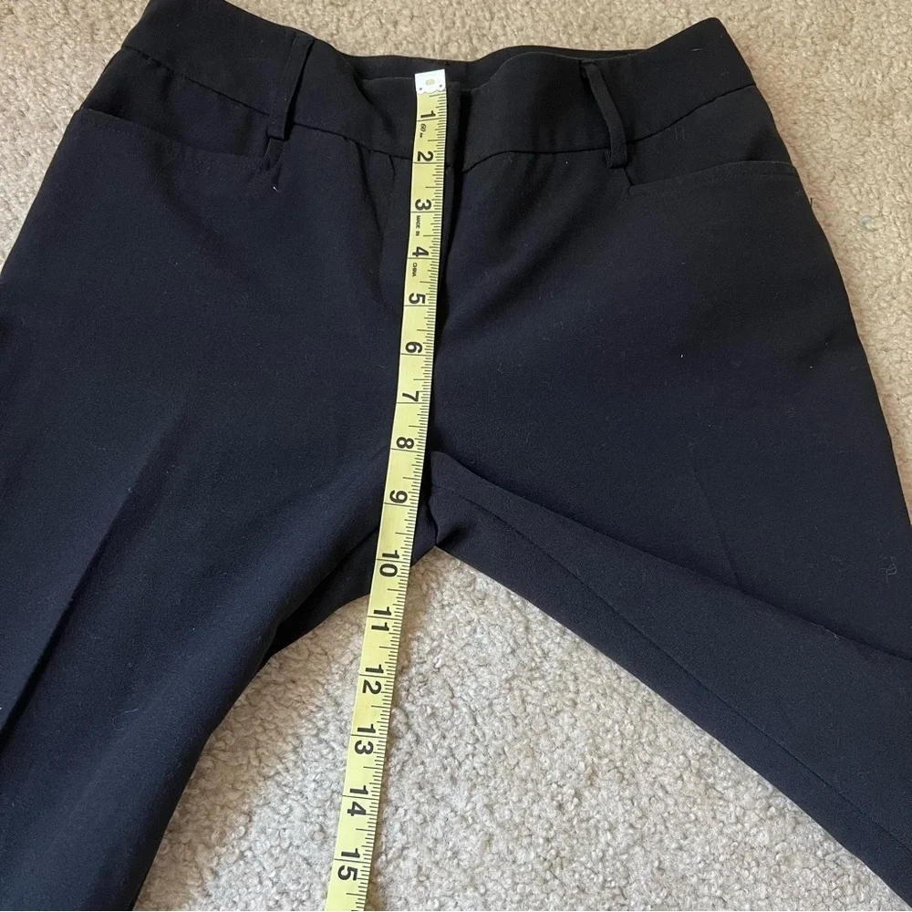 BCX Women Black Mid Rise Skinny Bootcut Flare Slacks  0‎ Office Dress Pants EUC - Picture 12 of 12